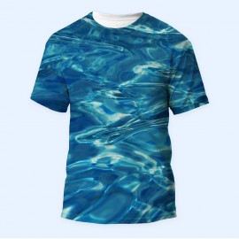 Bisiklet Yaka Baskılı Kısa Kollu Erkek Tişörtü No: 3707