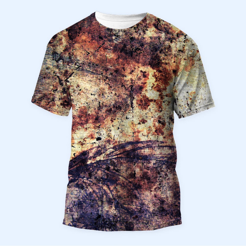 Bisiklet Yaka Baskılı Kısa Kollu Erkek Tişörtü No: 3759