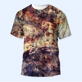 Bisiklet Yaka Baskılı Kısa Kollu Erkek Tişörtü No: 3759